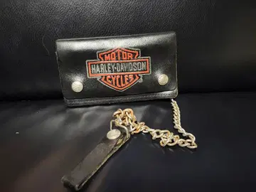 정품 Harley-Davidson 가죽 지갑 체인 포함 가격 인하 가능