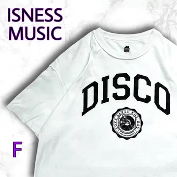 ISNESS MUSIC 이즈네스뮤직 T셔츠 DISCO 오프화이트