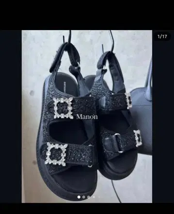 벌스데이 바쉬 manon SHFW 트위드 샌들