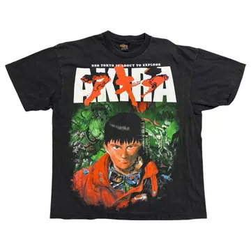 AKIRA 아키라 그래픽 T셔츠 블랙 XL 애니메이션 카네다 테츠오