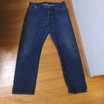 존블 스트레이트 데님 인디고 블루