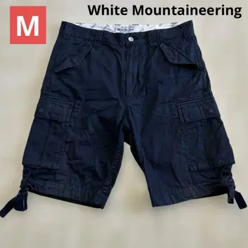 화이트 마운티니어링 하프 팬츠 카고 팬츠 네이비
