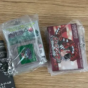 포켓몬스터 패키지&카트리지 키링 루비&그린