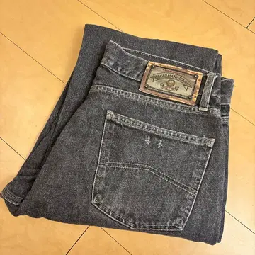 ARMANI JEANS 블랙 데님 L 배기 데님 빈티지