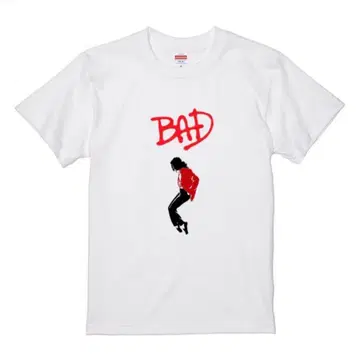 [ 새상품 ] 마이클 BAD T셔츠 화이트 MichaelJackson