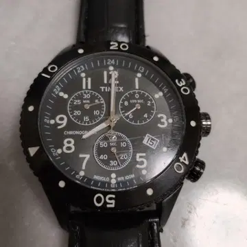 TIMEX 크로노그래프 손목시계 블랙