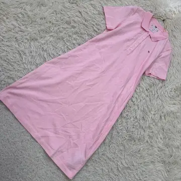 [ 고품질 ] TOMMY HILFIGER 폴로 원피스 핑크 S 캐주얼