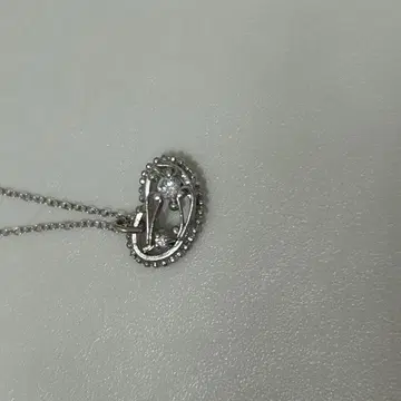 [초레어] 짚신벌레 모티브 목걸이 실버 유니크 이과 미생물