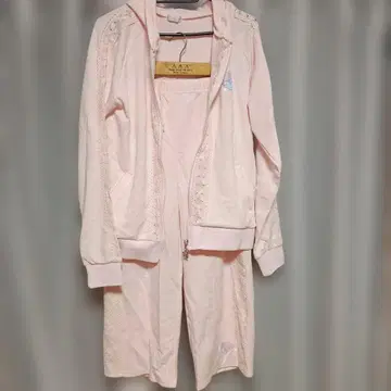 vivi tix 리틀트윈스타 후드티 롱 바지 세트 핑크