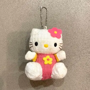 키티 꽃 키링 마스코트