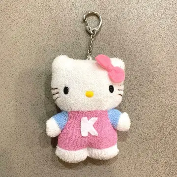 키티 마스코트 키링 파일 원단