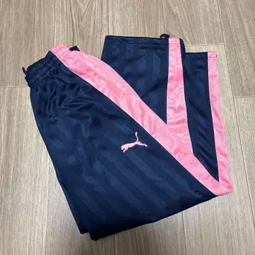 PUMA 저지 팬츠 네이비 핑크