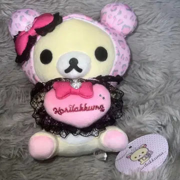 코리락쿠마 x SPINNS 봉제 인형 파우치 히메갸루 마스코트 핑크