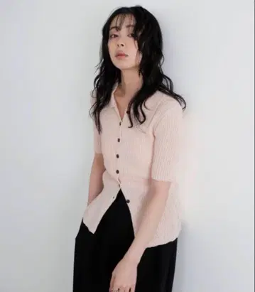LIAN 믹스 썸머 폴로 니트 핑크