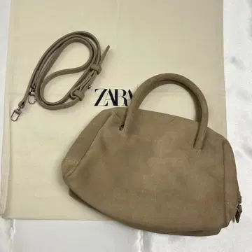 ZARA 스플릿 스웨이드 보스턴 백