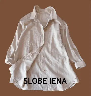 SLOBE IENA 긴팔 린넨 셔츠 베이지 오버 사이즈 슬로브 이에나