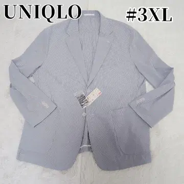 택 포함 미사용품 UNIQLO 감동 자켓 시어서커 3XL