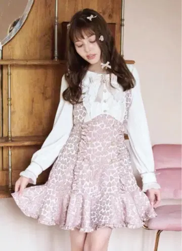 lizlisa 하트 자카드 원피스