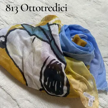 813 Ottotredici 스누피 콜라보 대형 스톨 실크