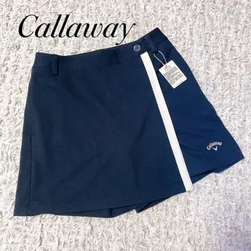 미사용 Callaway 골프 스커트풍 숏팬츠 네이비 큐롯