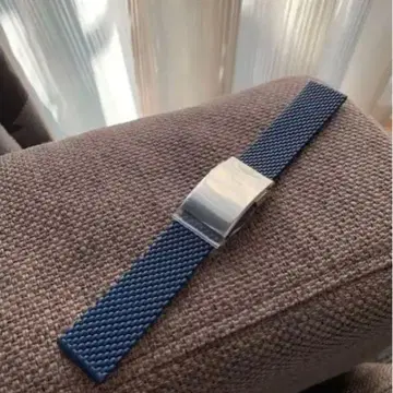 브라이틀링 네이비 고무 벨트 버클 세트 22mm 새상품