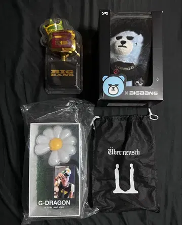 새상품 BIGBANG GDRAGON 응원봉 봉제 인형 묶음 판매 세트