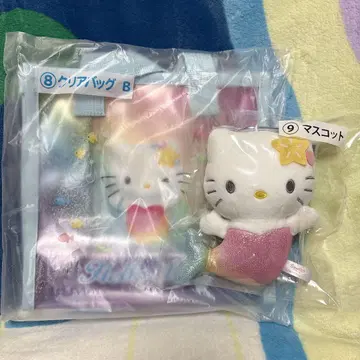 로손 복권 헬로키티 클리어 백 B 마스코트
