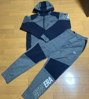 NEW ERA 저지 셋업 상하의 그레이 네이비
