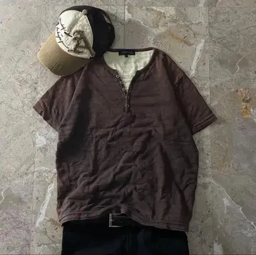 아카이브 페이드 헨리 레이어드 반팔 티 그런지