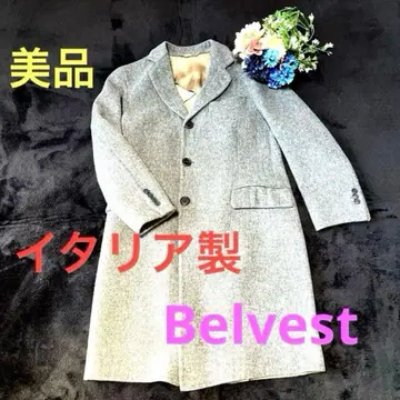 Velvet 벨베스트 그레이 울 싱글 코트 이탈리아제 본절 44