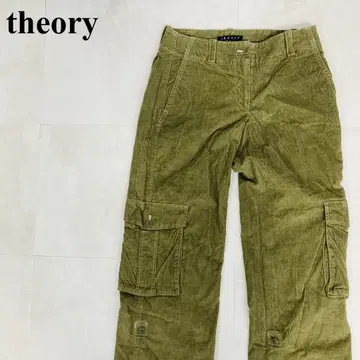 theory 카고 팬츠 코듀로이 그린 계열 0821-A