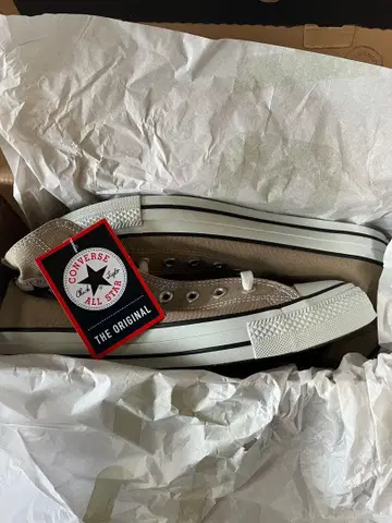 새상품 컨버스 올스타 하이컷 베이지 27.5cm