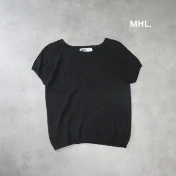 MHL. / 린넨 코튼 크루넥 니트 T셔츠 반팔 스웨터
