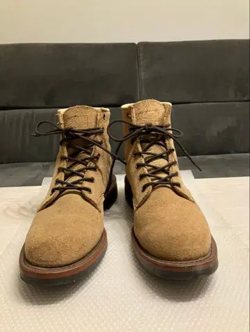 Chippewa 워크 부츠 스웨이드 베이지