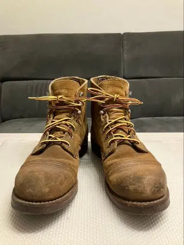 Red Wing Iron Ranger 워크 부츠 브라운