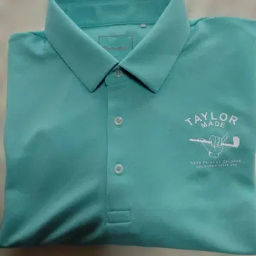 TaylorMade 골프 셔츠 반팔 라이트 블루