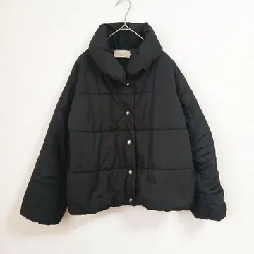 쇼콜라피네 로브 패딩 자켓 블랙 M 숄카라 가벼운