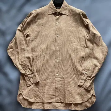 MAATEE&SONS LIAN 실크 혼방 하운드 투스 브라운 3