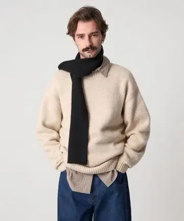 Steven Alan 해밀턴 라무 울 하이 크루넥 니트 S