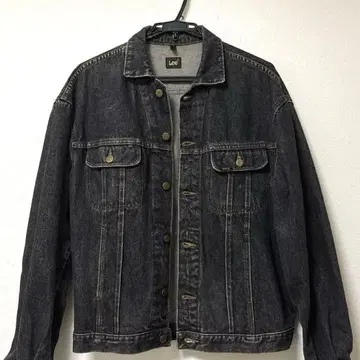 80-90s 리 선염 블랙 101-J형 트래커 데님 자켓