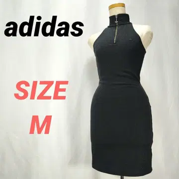 adidas 아디다스 슬리브리스 타이트 원피스 트레포일 로고 블랙 M