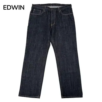 컨디션 최상 EDWIN 데님 팬츠 인디고 404 블랙 W38