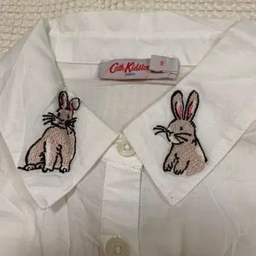 최종 가격 CathKidston 캐스키드슨 토끼 자수 옷깃 블라우스