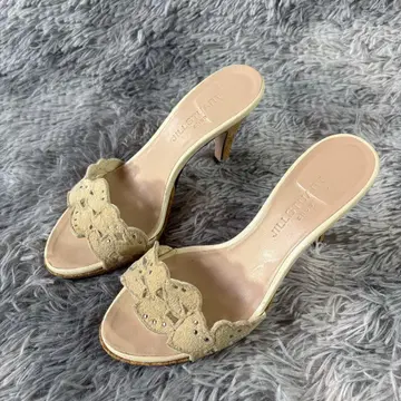 JILLSTUART 슈즈 샌들 베이지 스캘럽 22cm 상당