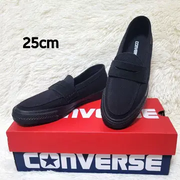 컨디션 최상 컨버스 CXP 로퍼 블랙 모노크롬 블랙 25cm