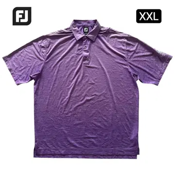 FootJoy 피케 셔츠 퍼플 XXL 사이즈 빅 사이즈 골프