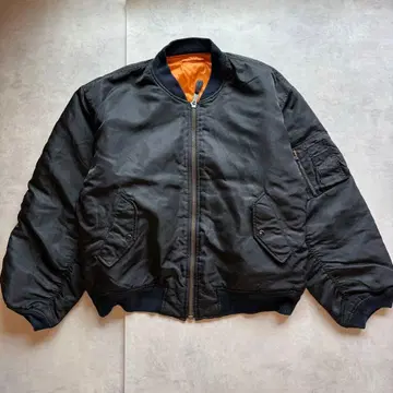 알파 MA-1 플라이트 자켓 made in USA 블랙 XL