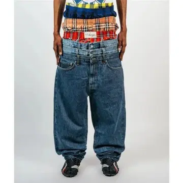 awge Layered Denim Pants