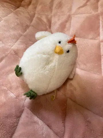 [ 레어 쇼와 레트로 ] 산에이 봉제 인형 닭 새 일본제 당시물