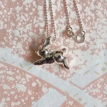 아기 토끼 목걸이 실버 925